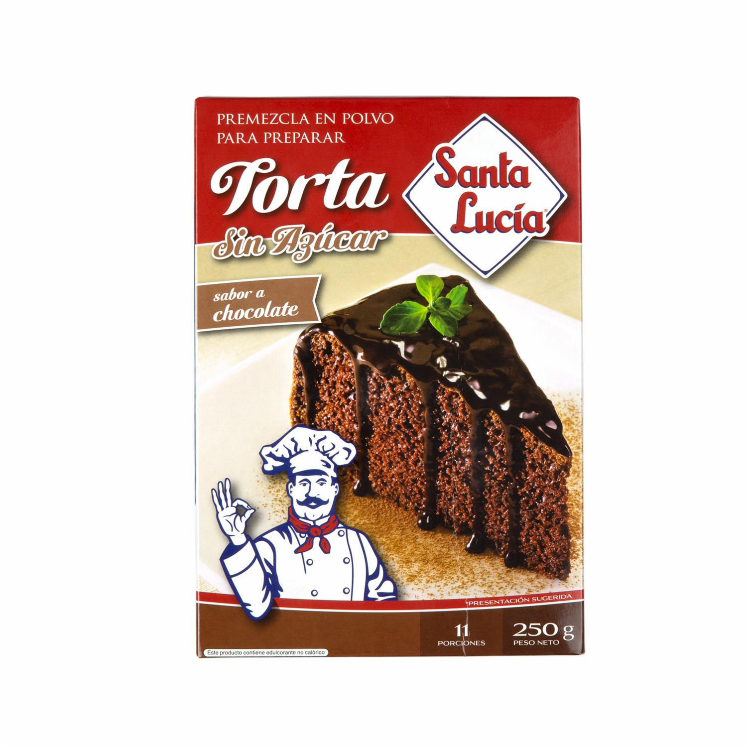 Premezcla Para Torta Light De Chocolate SANTA LUCÍA 250 G