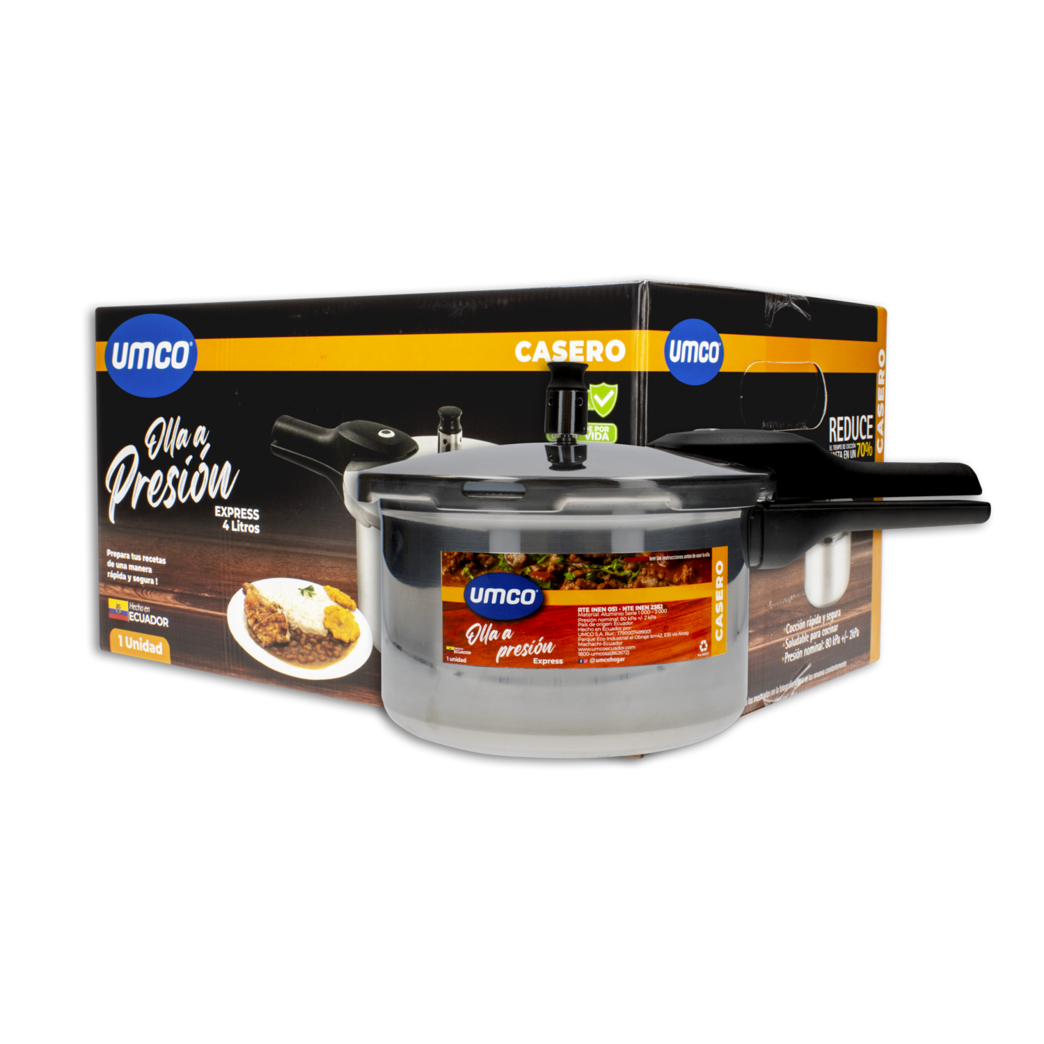 Olla De Presión Express UMCO X4 Litros