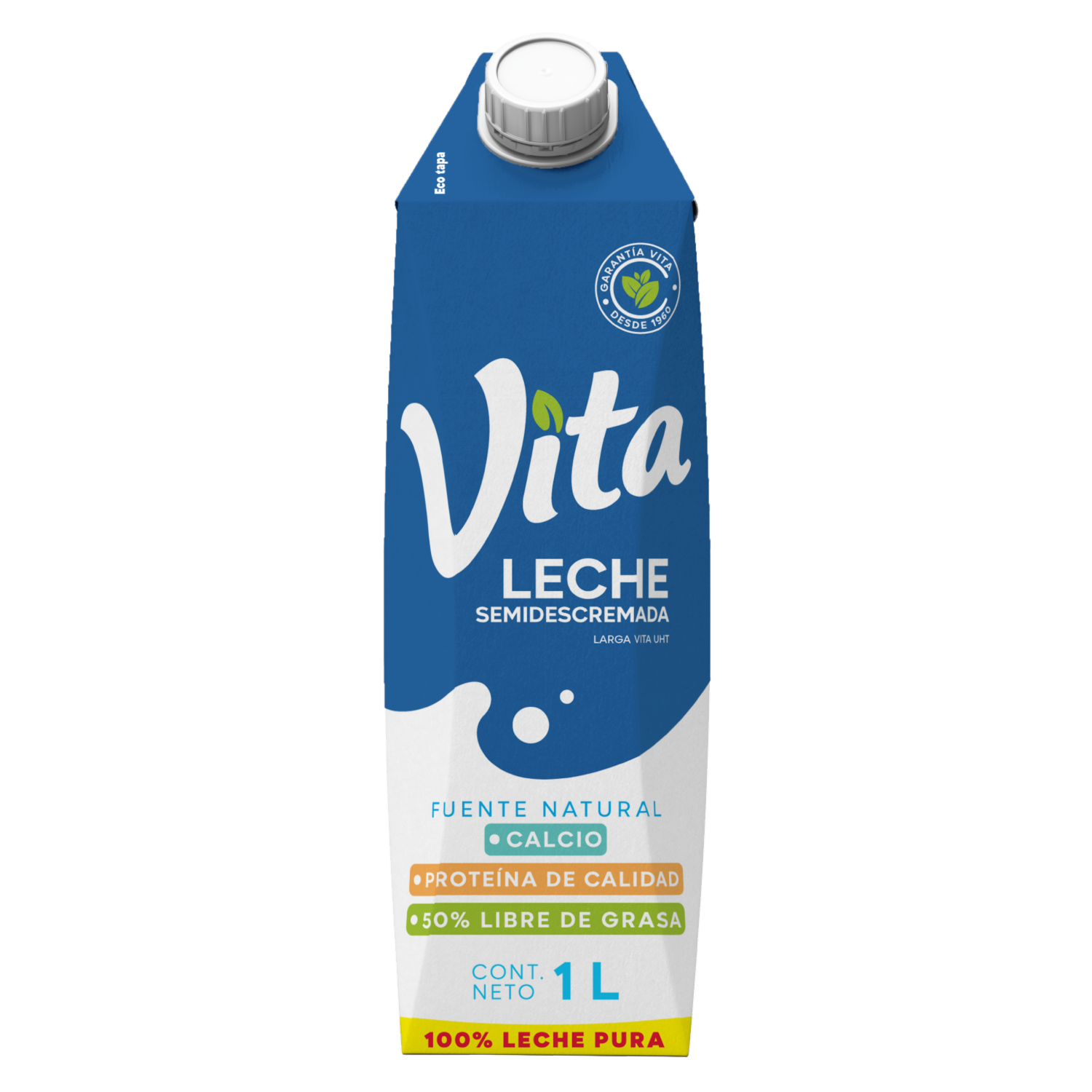 Leche Semidescremada Ultrapasteurizada VITA 1000 ML
