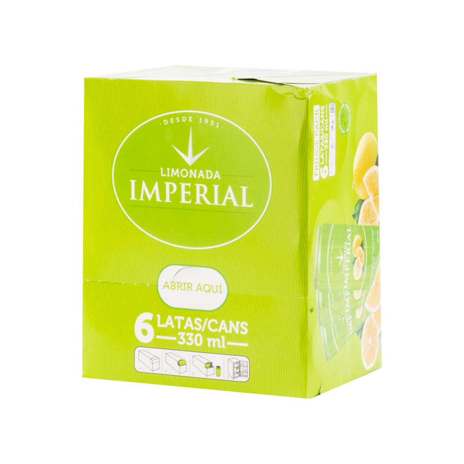 Bebida Gaseosa Limón Lata IMPERIAL 6 X 330 ml