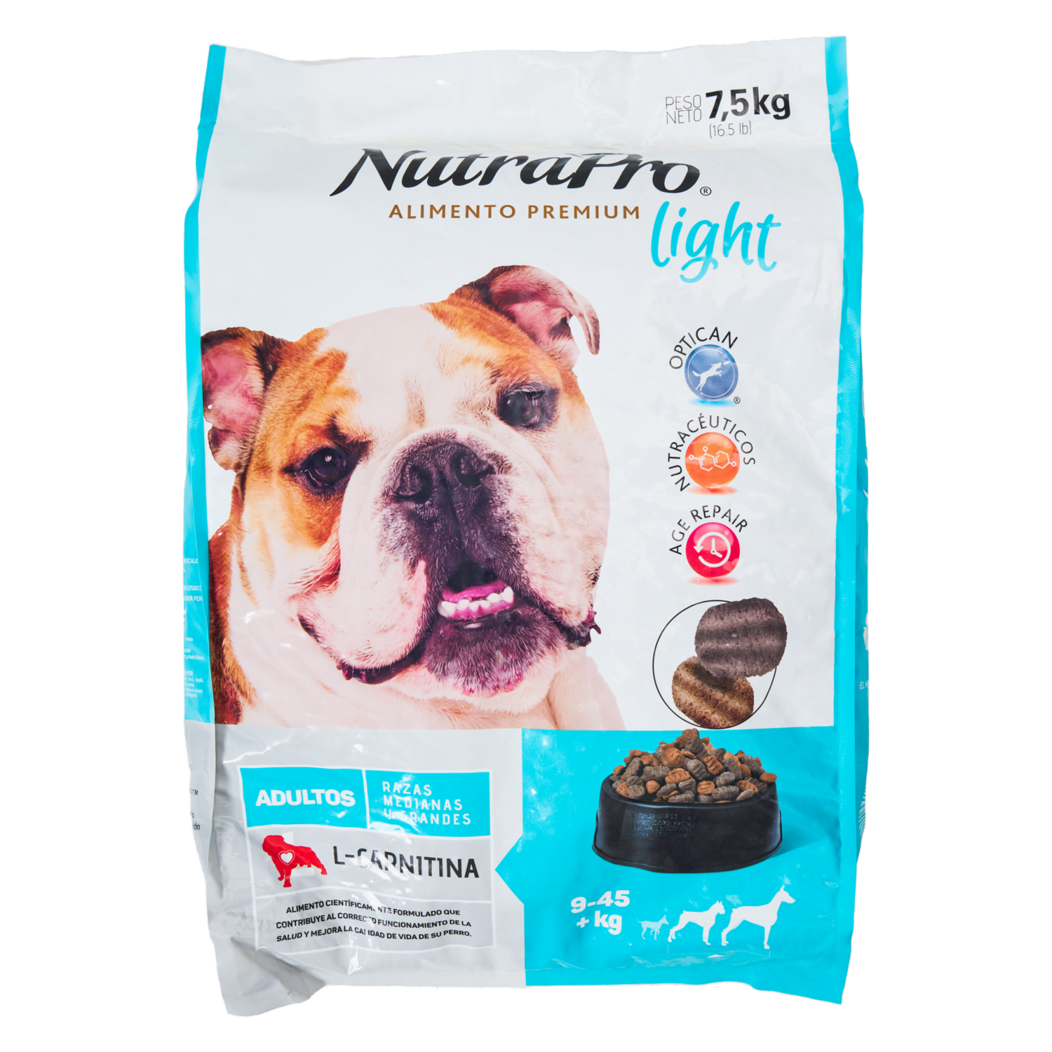 Alimento Para Perros Light Adultos NUTRAPRO 7,5 Kg