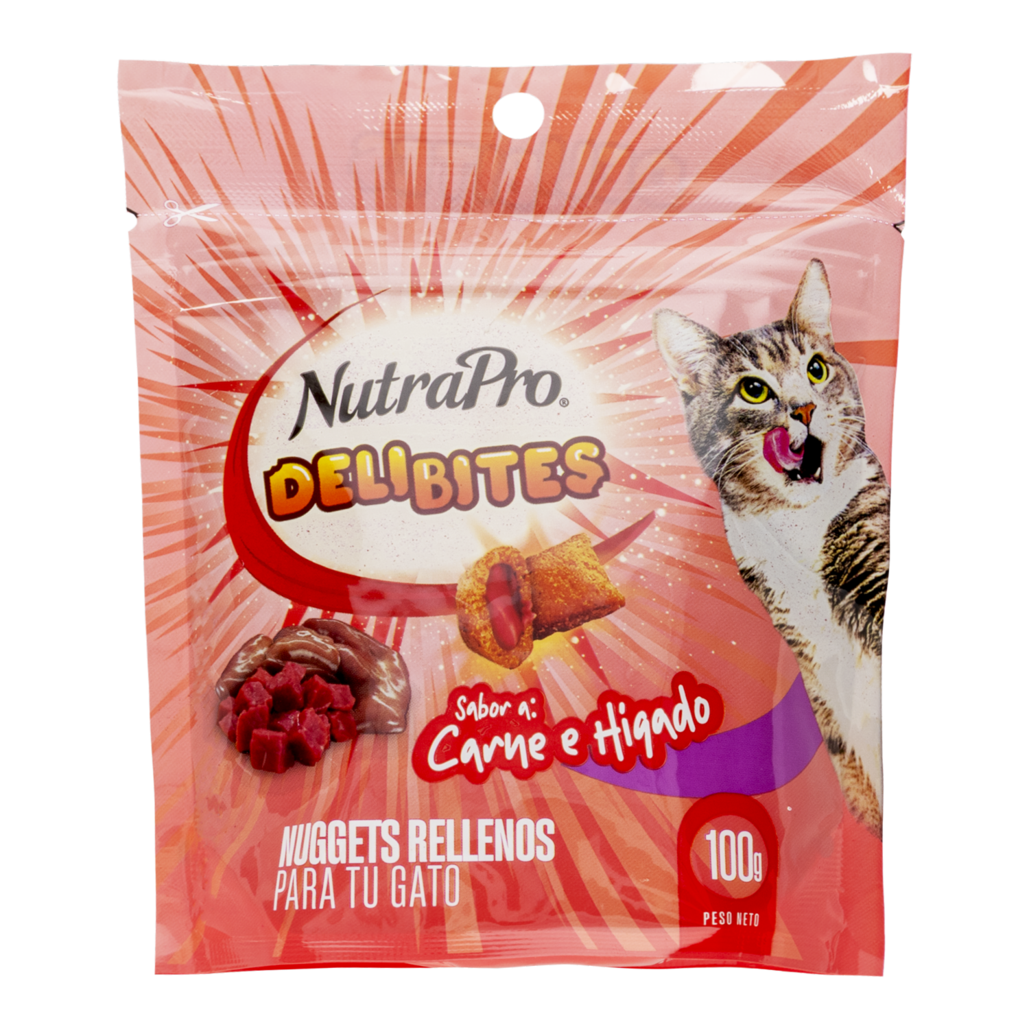 Snack Para Gatos Con Carne Hígado NUTRAPRO 100 G