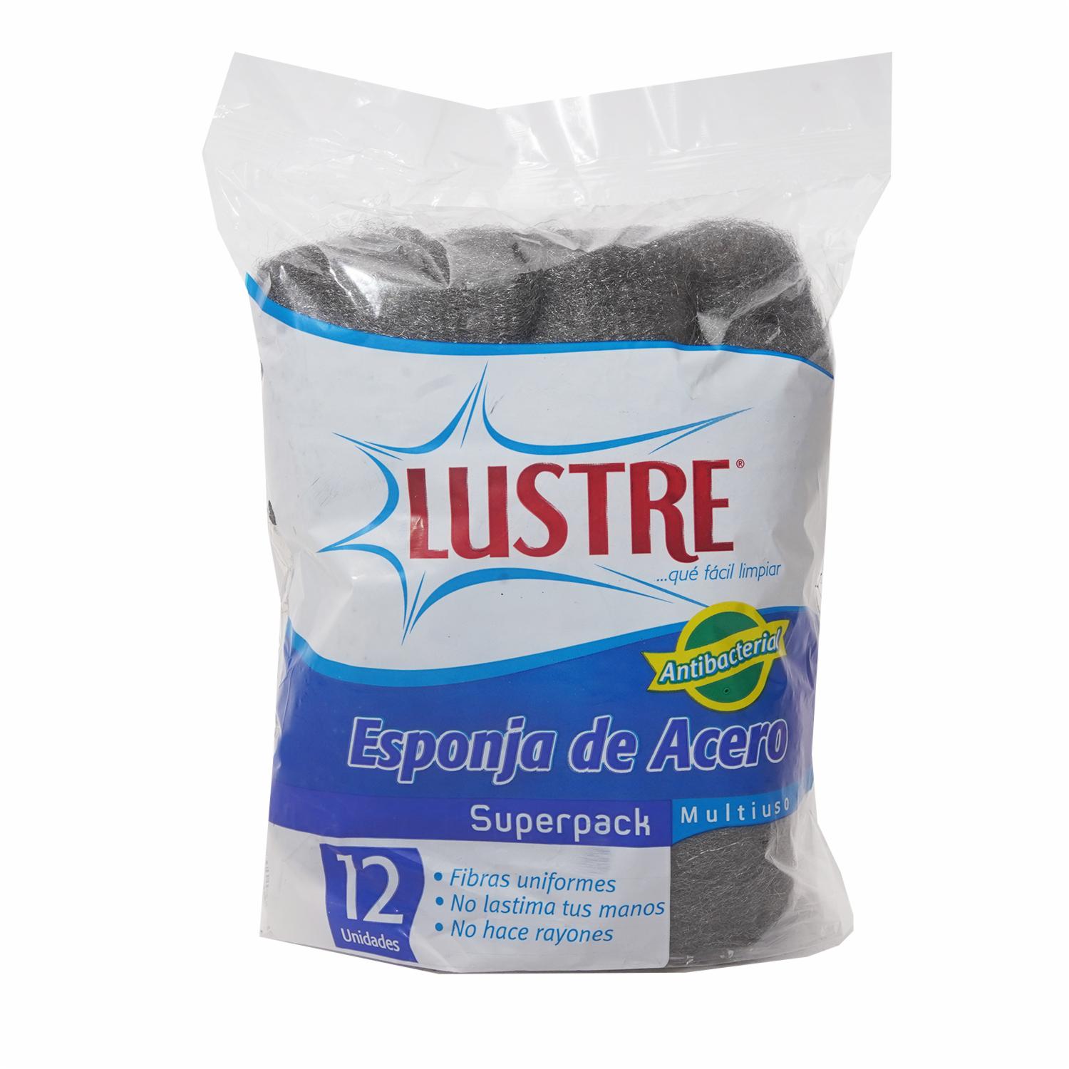 Esponja De Acero LUSTRE 1 X 12 Unidades