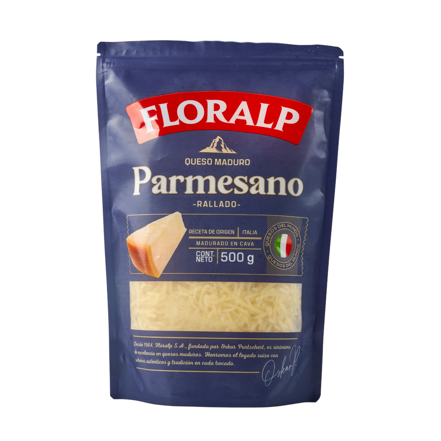 Queso Parmesano Rallado FLORALP 500 G