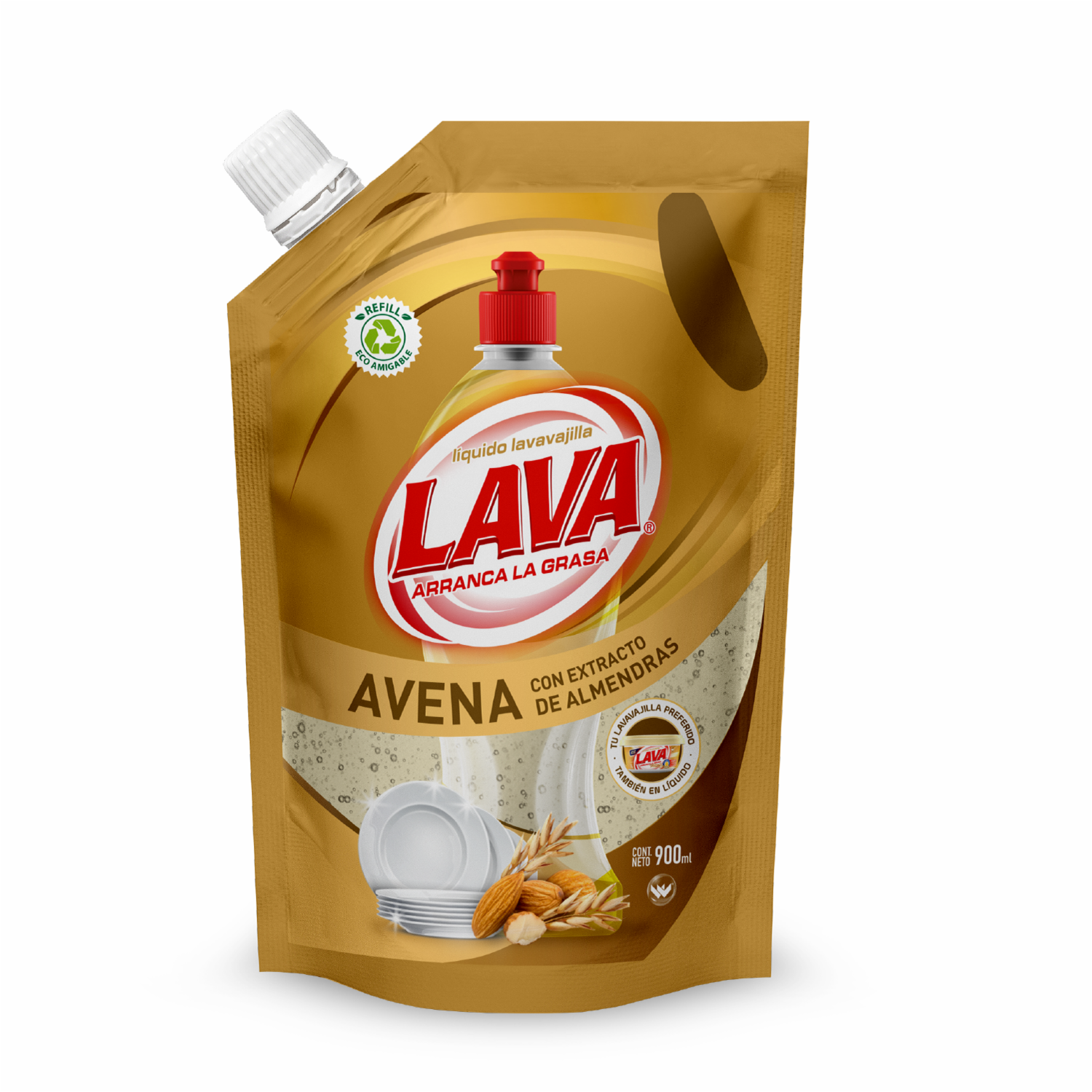 Lavavajillas Líquido Avena LAVA 900 Ml