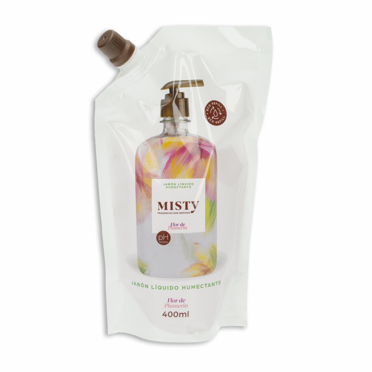 Jabón Líquido Humectante Flor De Plumería MISTY 400 Ml
