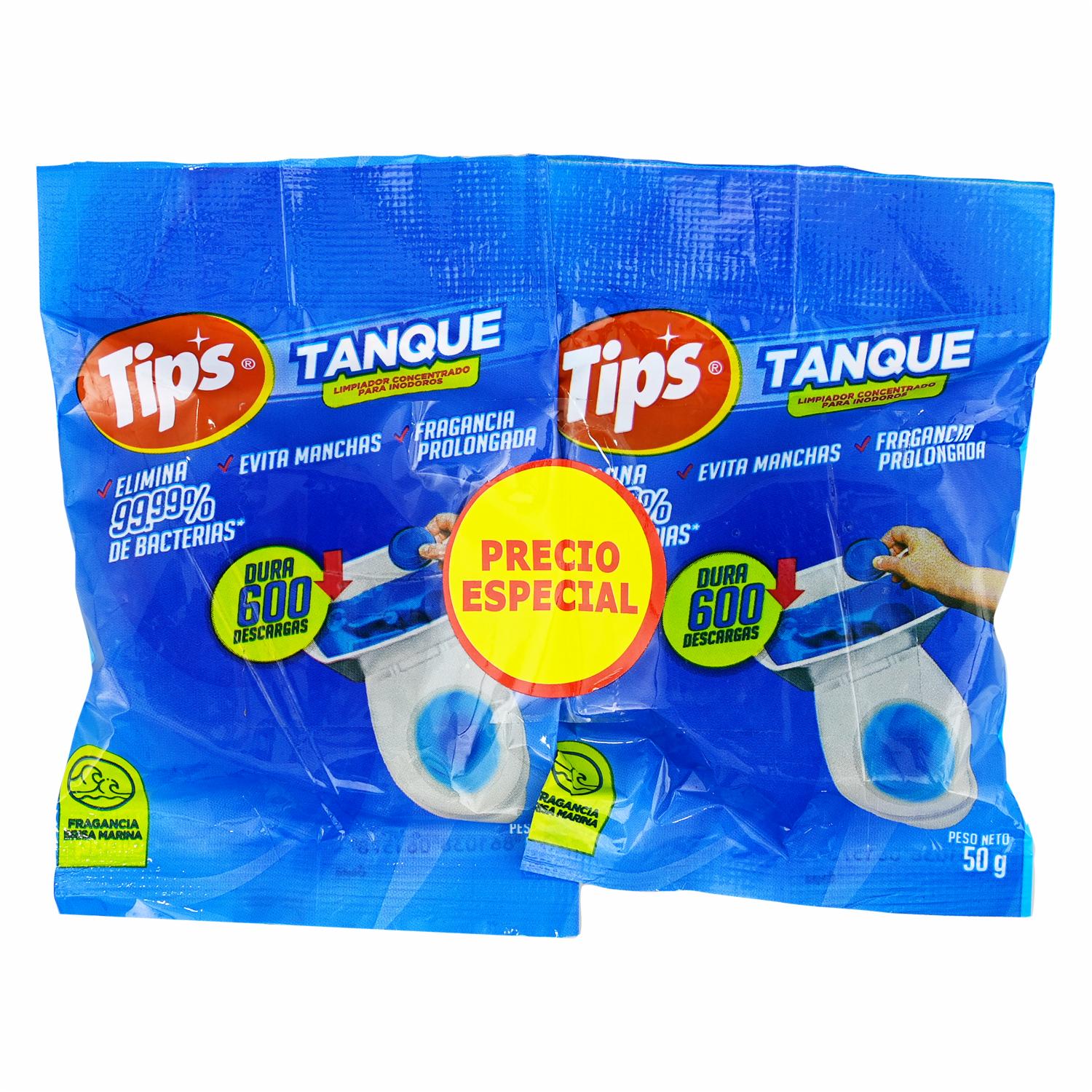 Limpiador De Tanque Aroma Brisa Marina Promo TIPS 2 X 50 G