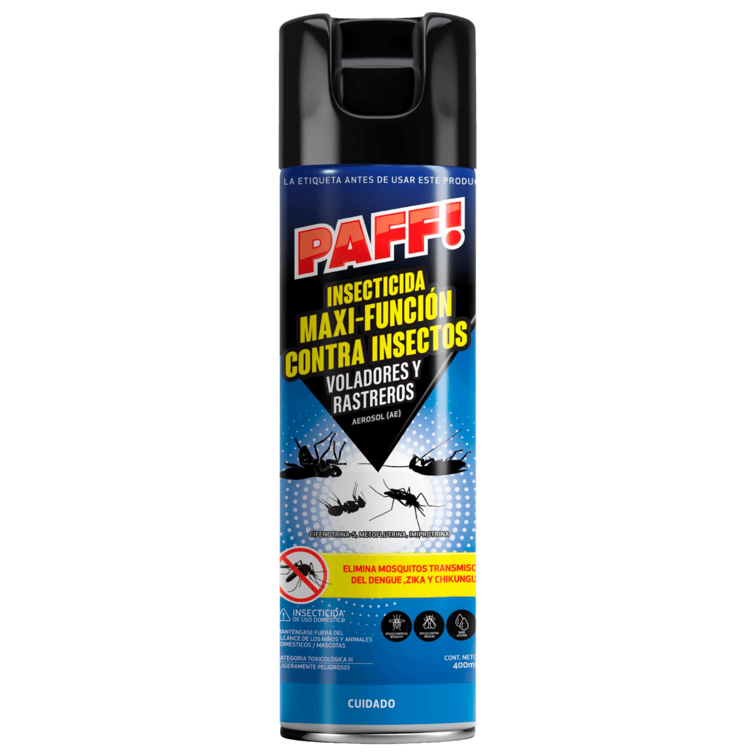 Insecticida Para Insectos Voladores Y Rastreros En Aerosol PAFF 360 Ml
