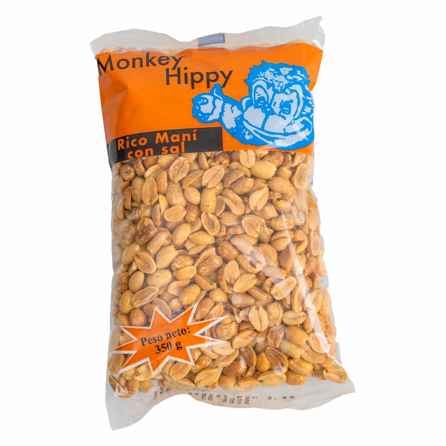 Maní Con Sal MONKEY HIPPY 350 g