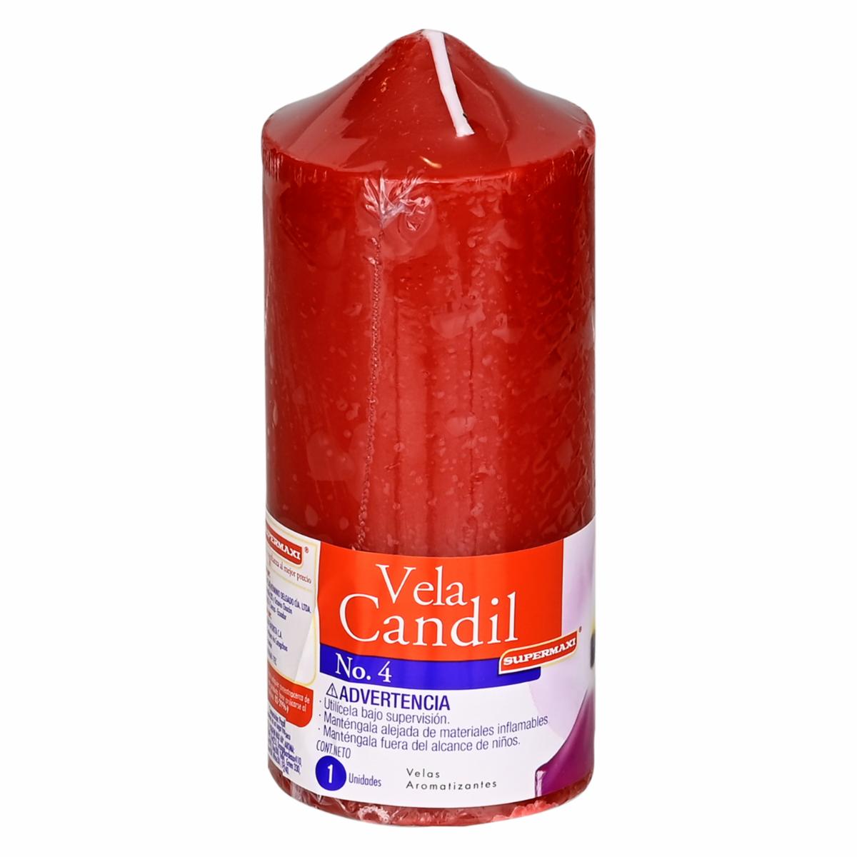 Vela Candíl Rojo N 4 SUPERMAXI Cera
