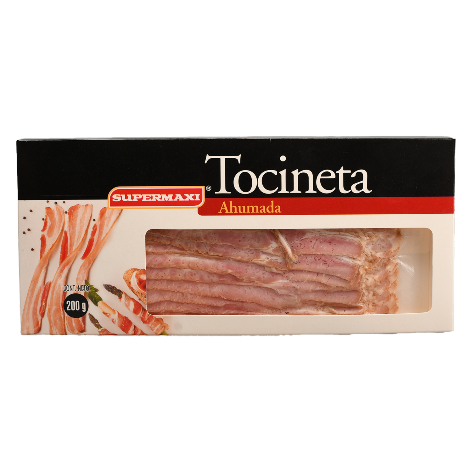 Tocineta Ahumada. SUPERMAXI 200G