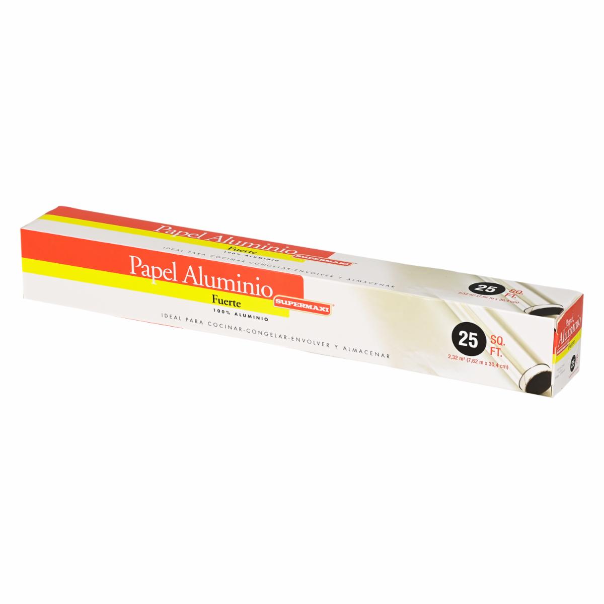 Papel Aluminio SUPERMAXI 25 Unidades