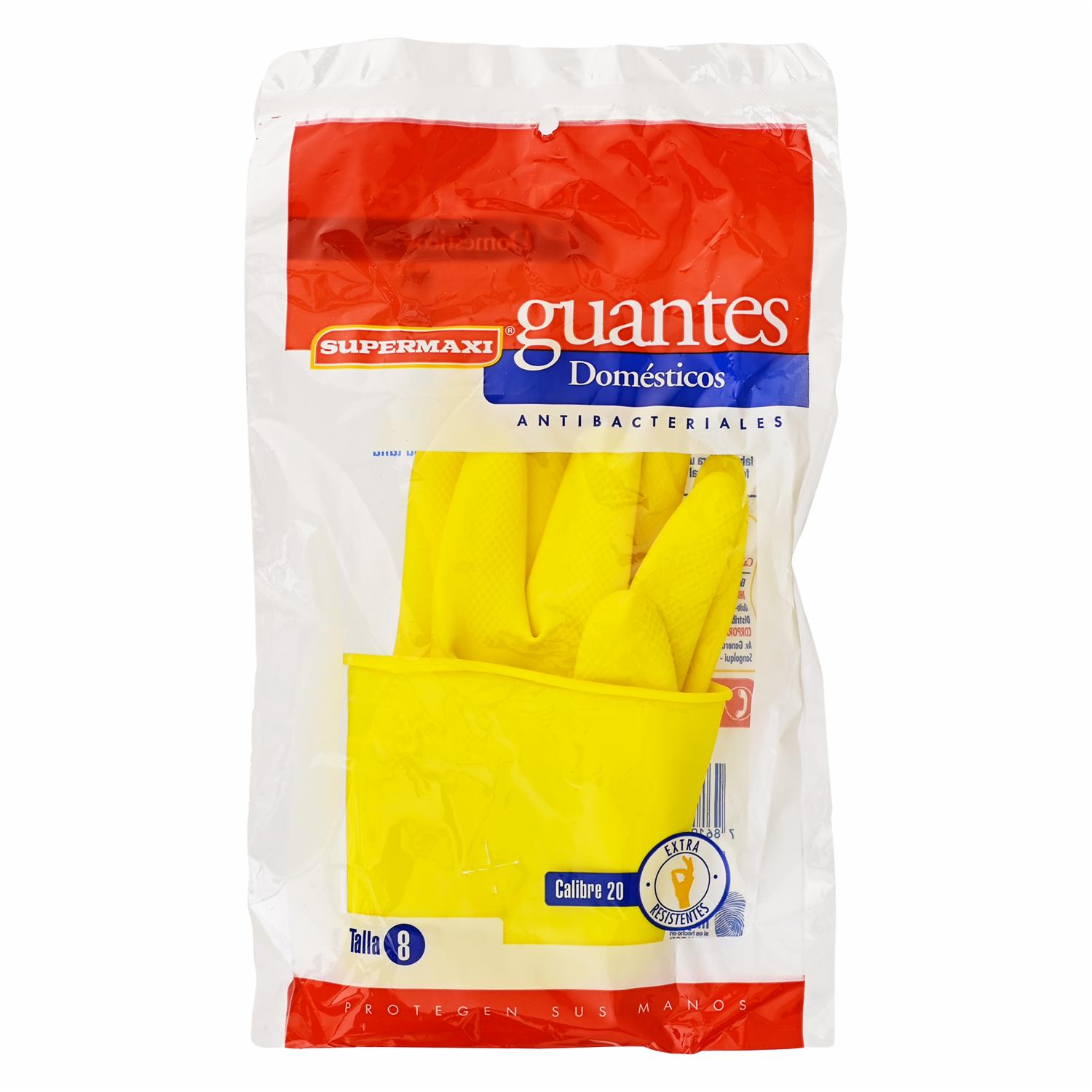 Guantes Amarillo SUPERMAXI Talla 8
