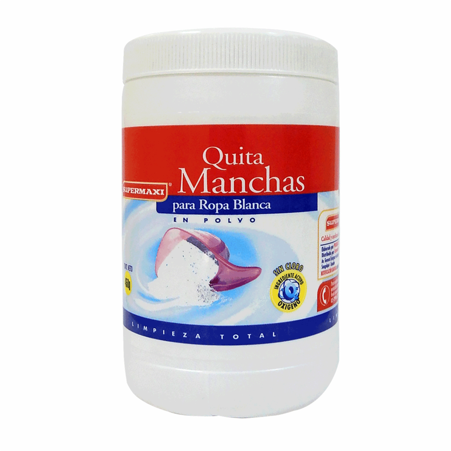 Quita Manchas En Polvo Para Ropa Blanca En Polvo SUPERMAXI 450 G