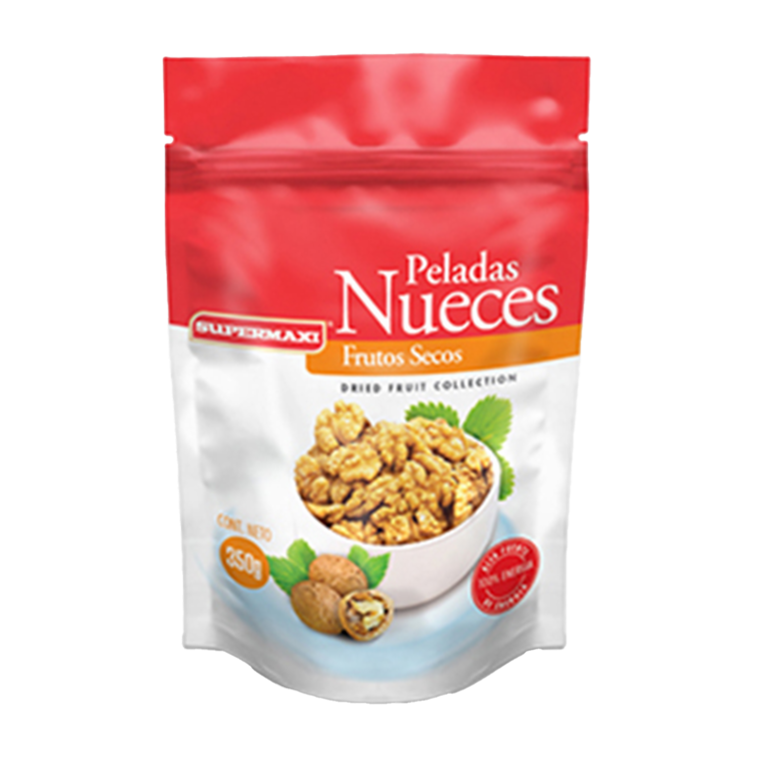 Nueces Peladas Empaque Resellable SUPERMAXI 350 G