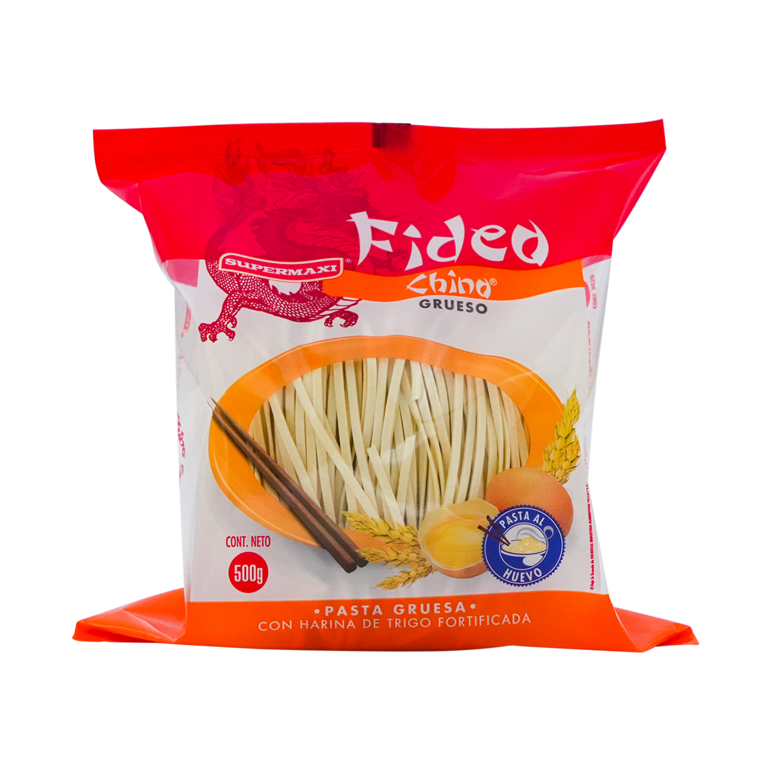 Tallarín Chino Tipo Grueso SUPERMAXI 500 G
