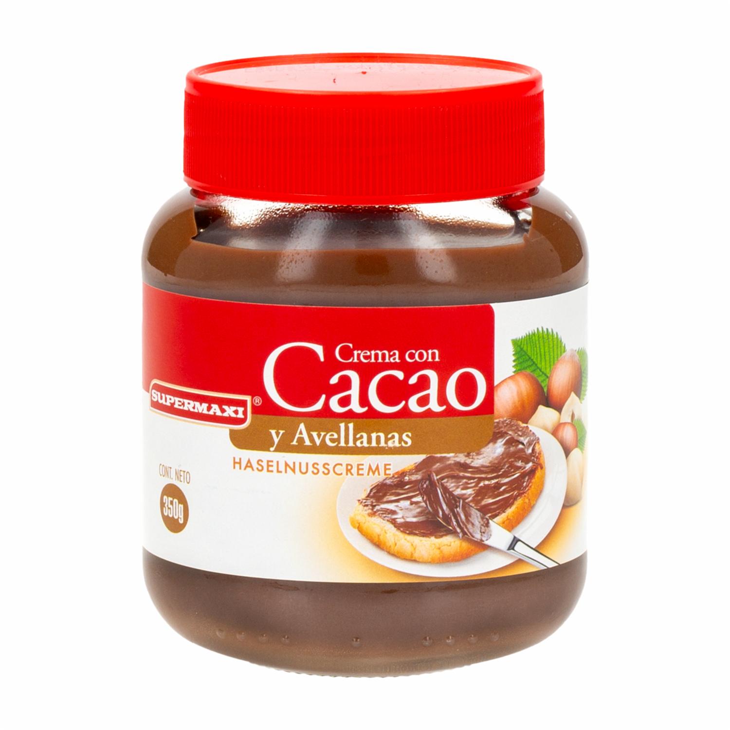 Crema De Cacao Y Avellanas SUPERMAXI Frasco