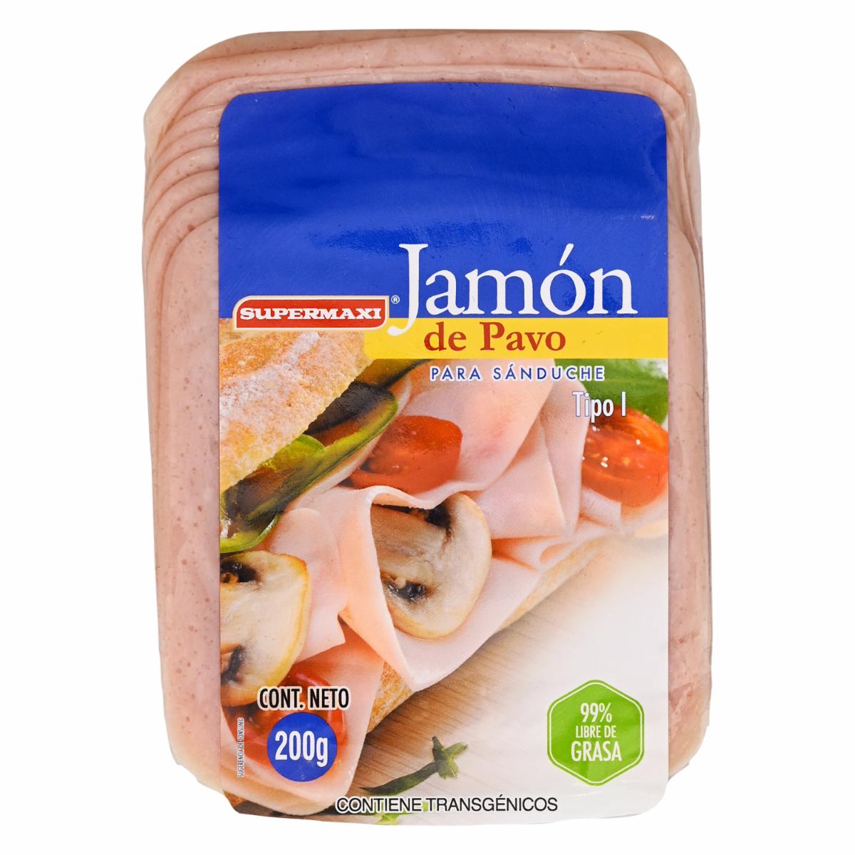 Jamón De Pavo Para Sanduche SUPERMAXI Termoempacado