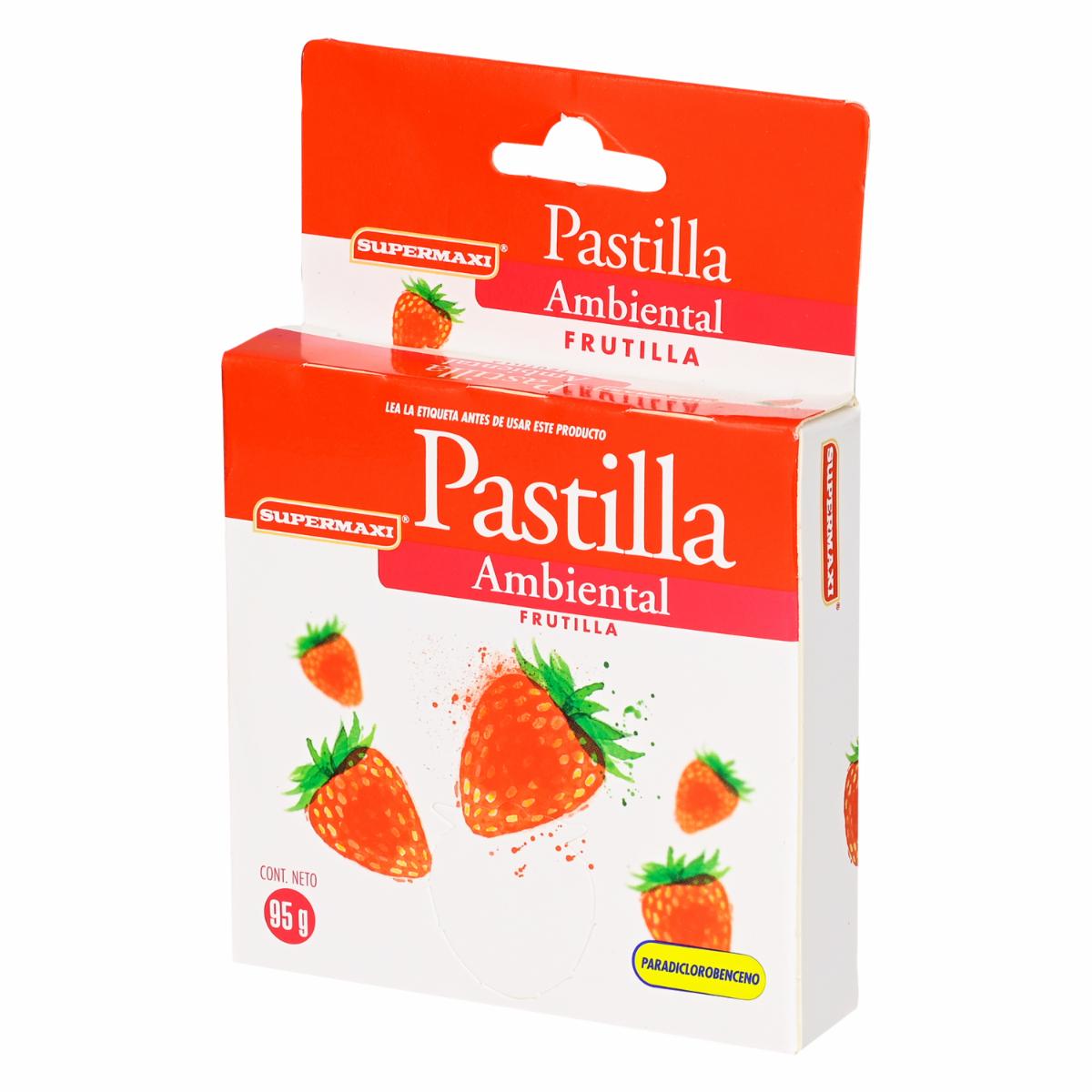Pastilla Ambiental En Pastilla Esencia Frutilla/Fresa SUPERMAXI 95 G