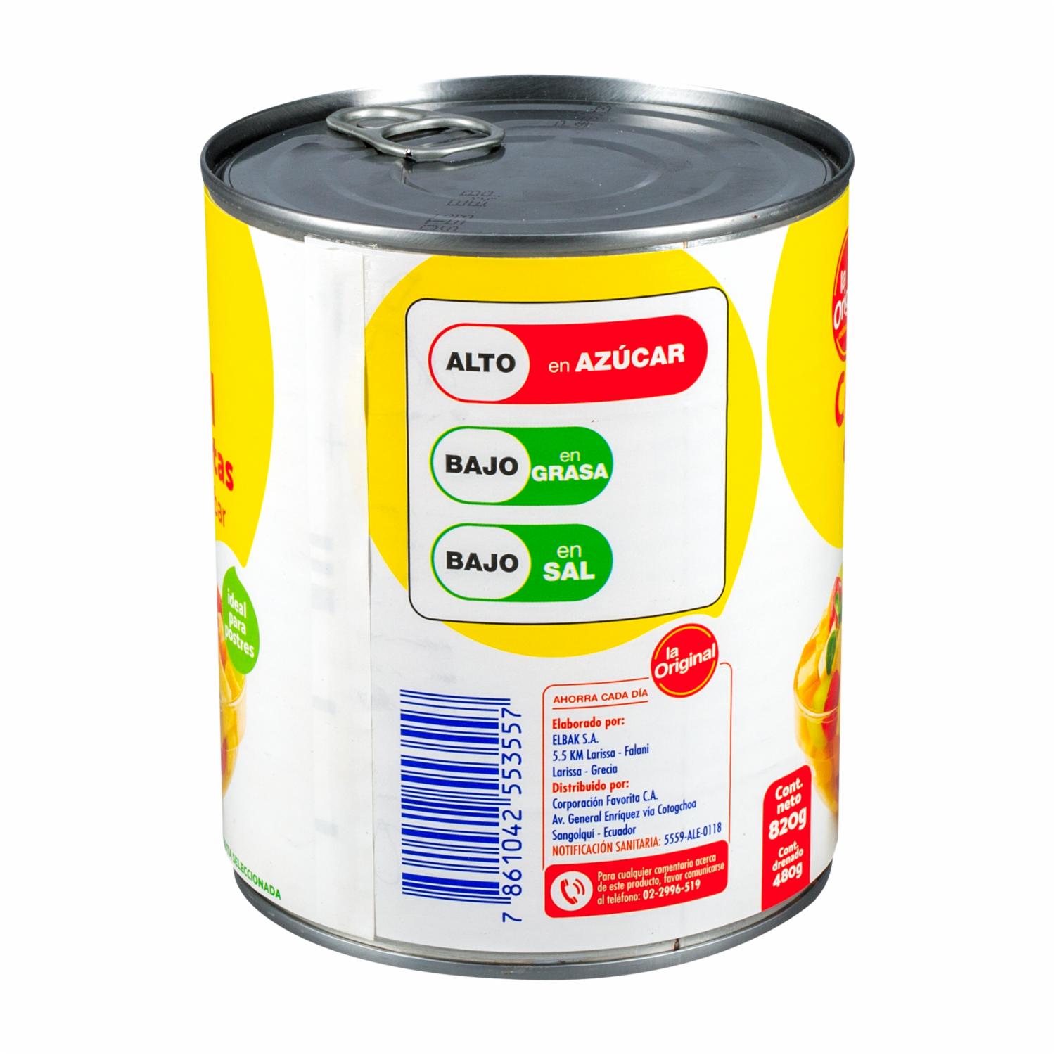 Coctel De Frutas LA ORIGINAL 820 G