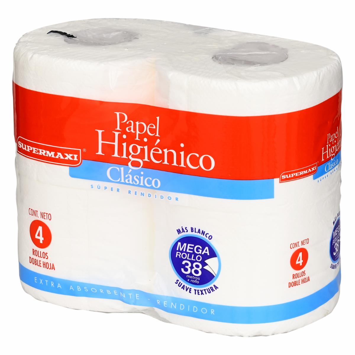 Papel Higiénico 2 En 1 SUPERMAXI 4 Rollos