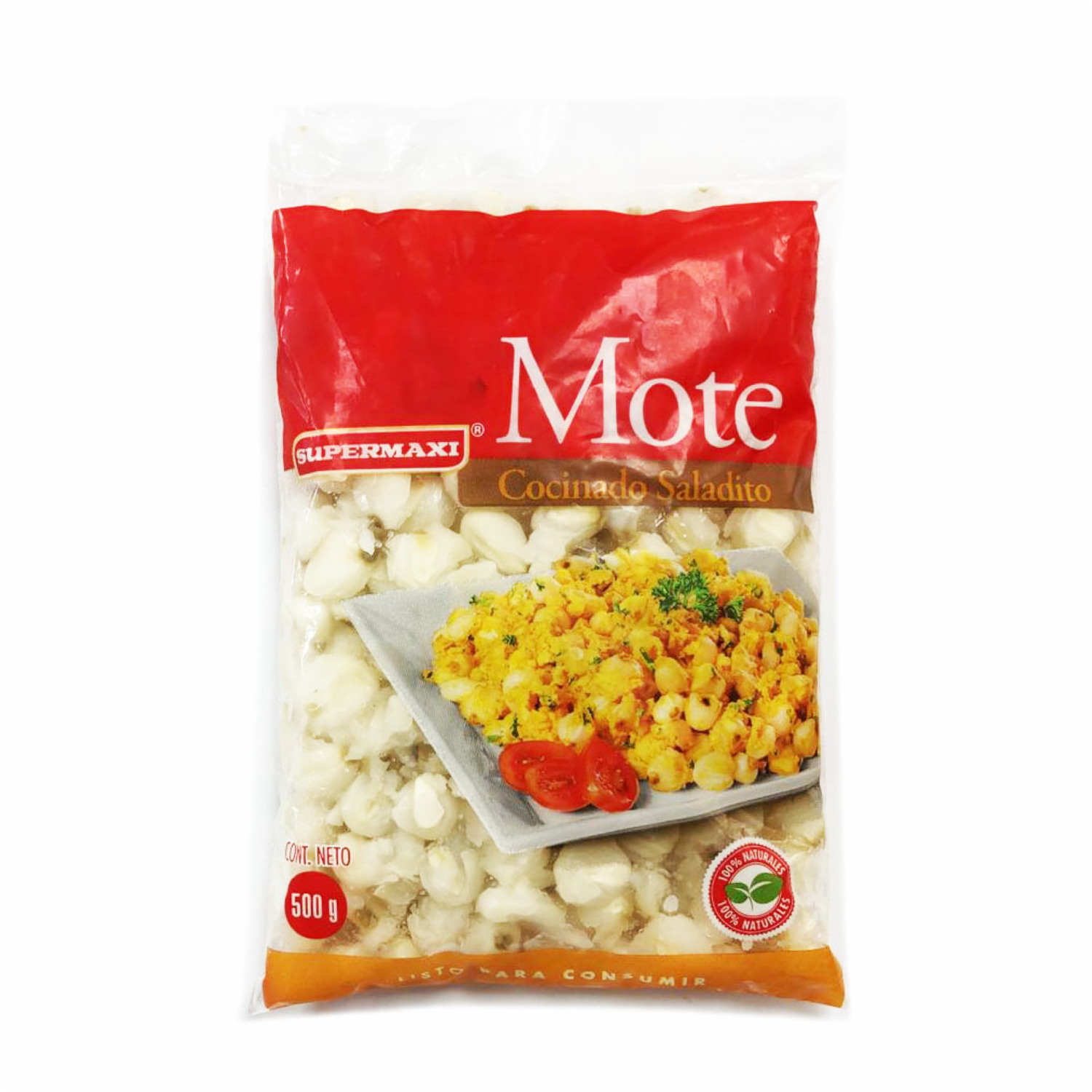 Mote Cocinado Saladito SUPERMAXI 500 G
