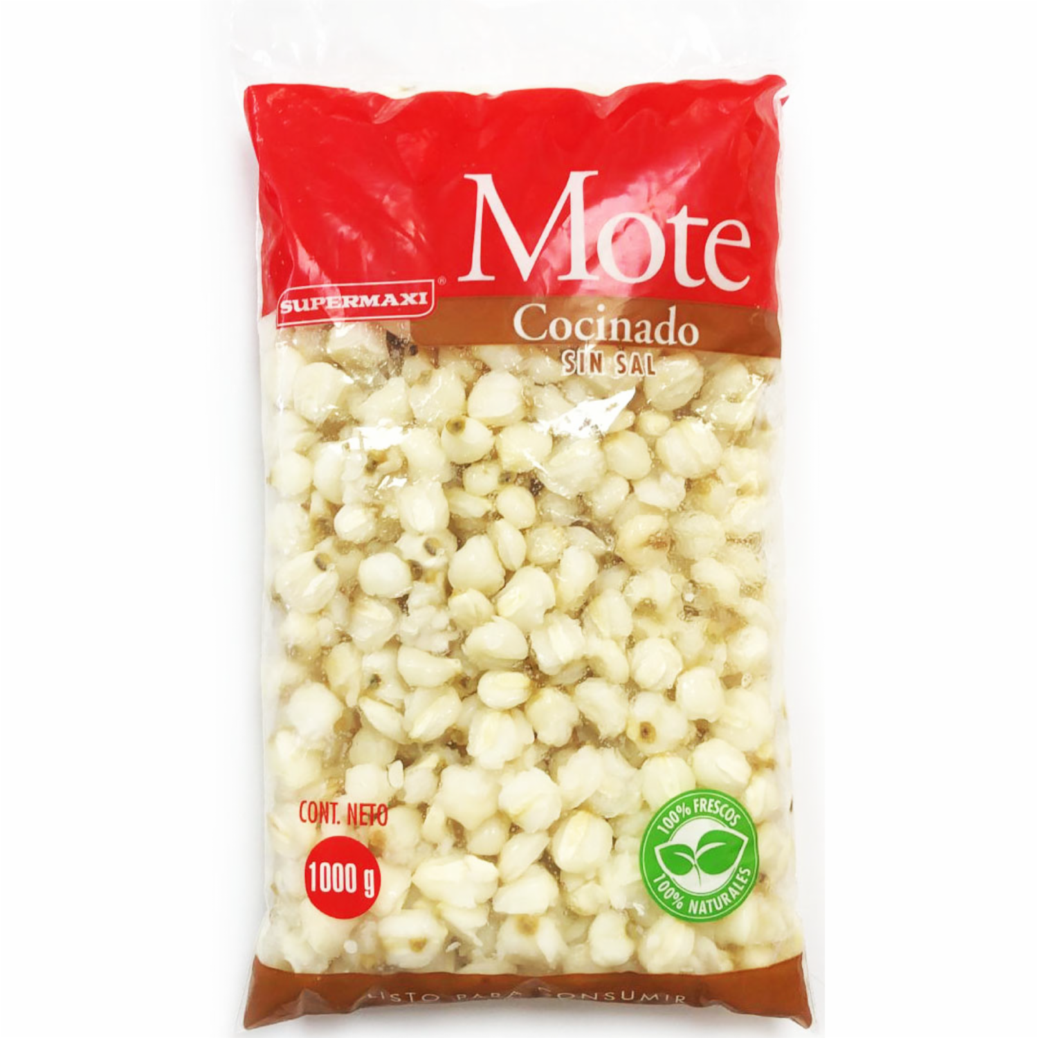 Mote Cocinado Sin Sal SUPERMAXI 1000 G