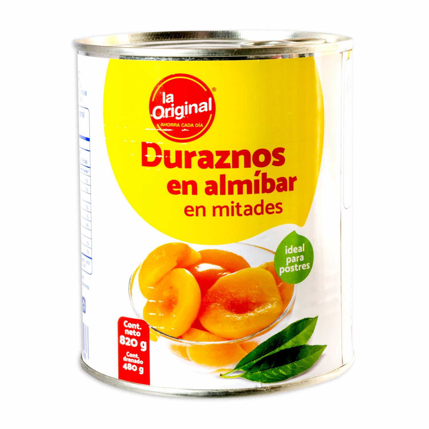 Duraznos En Almíbar LA ORIGINAL Tarro
