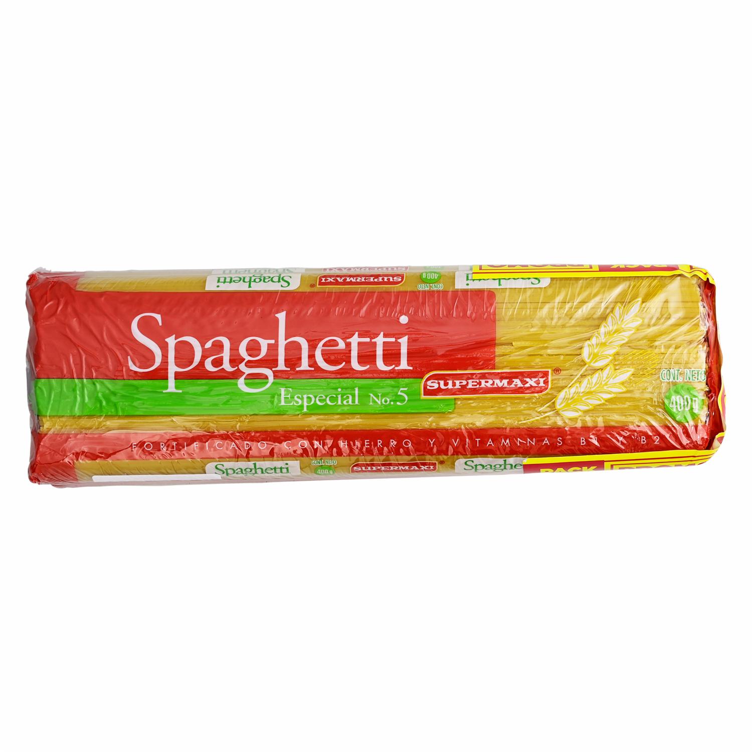 Spaguetti Pack SUPERMAXI 3 X 400 g