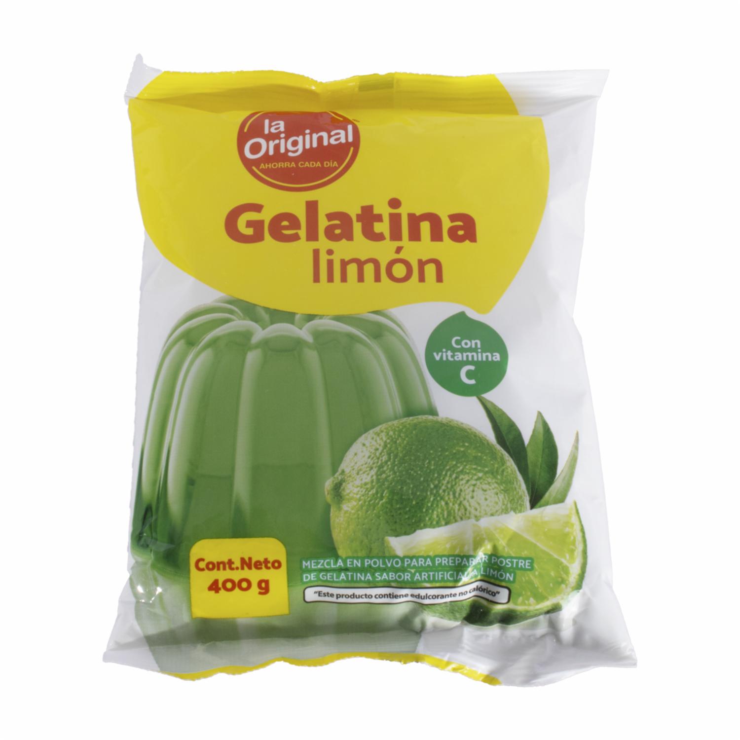 Gelatina Sabor A Limón LA ORIGINAL 400 g