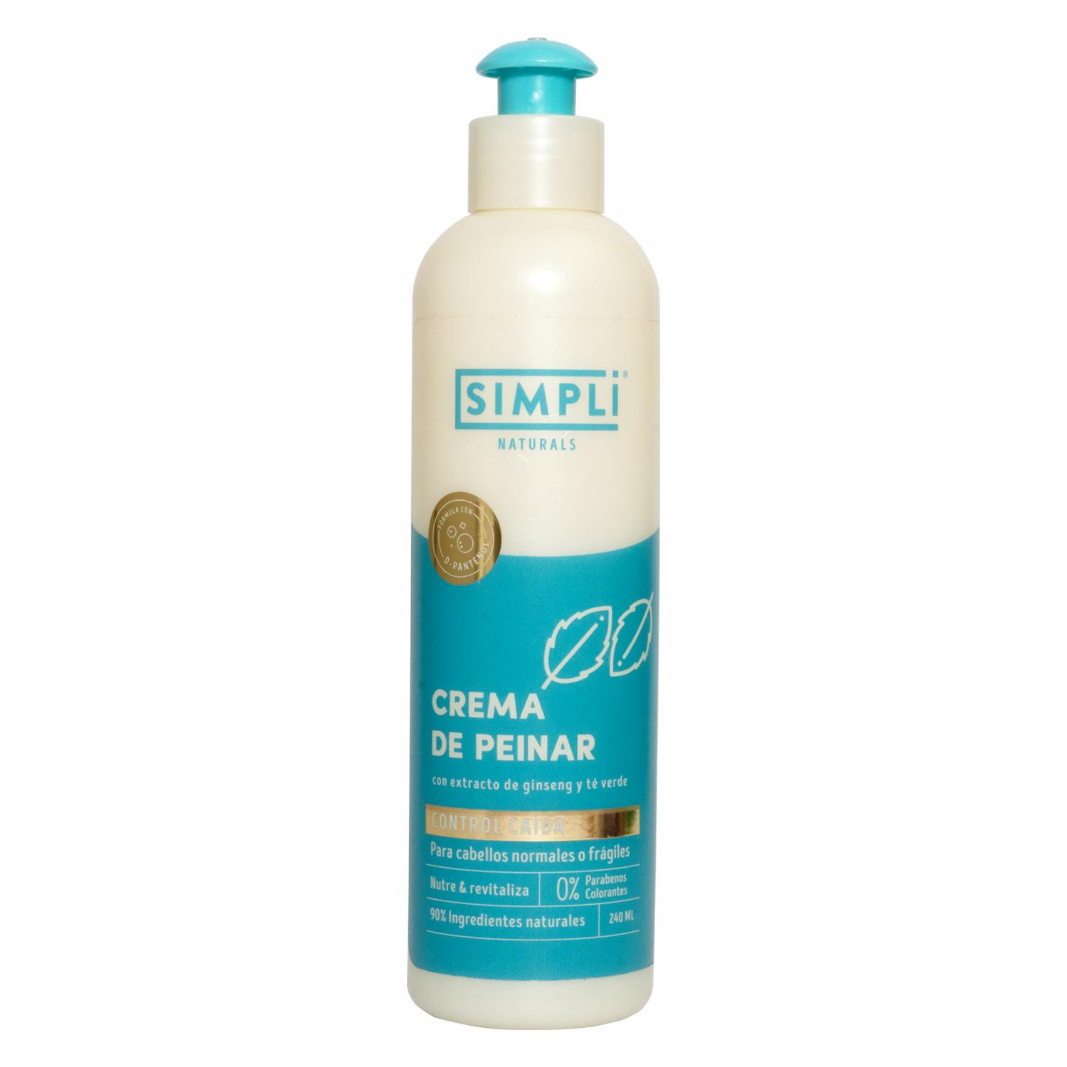 Crema Para Peinar Control Caída SIMPLI 240 Ml