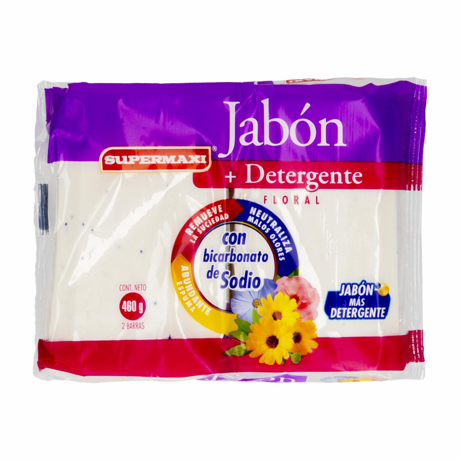 Jabón Más Detergente Floral SUPERMAXI 460 G