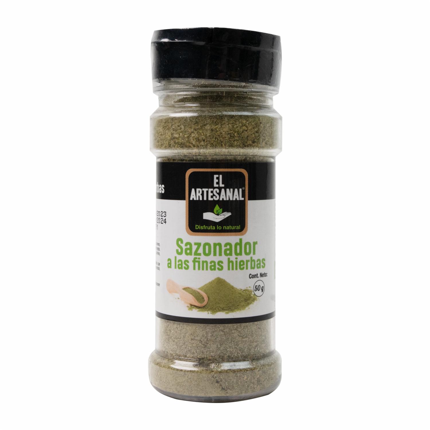Sazonador De Finas Hierbas En Frasco EL ARTESANAL 50 G