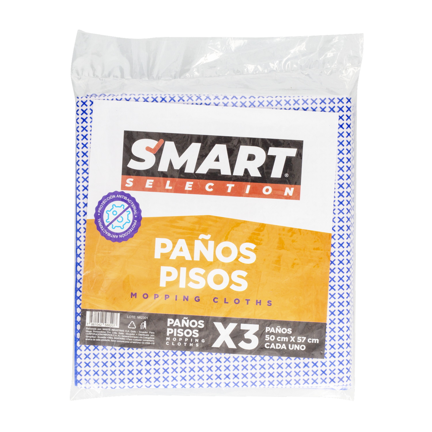 Paño Lustre Para Pisos SMART SELECTION X 3 Uds