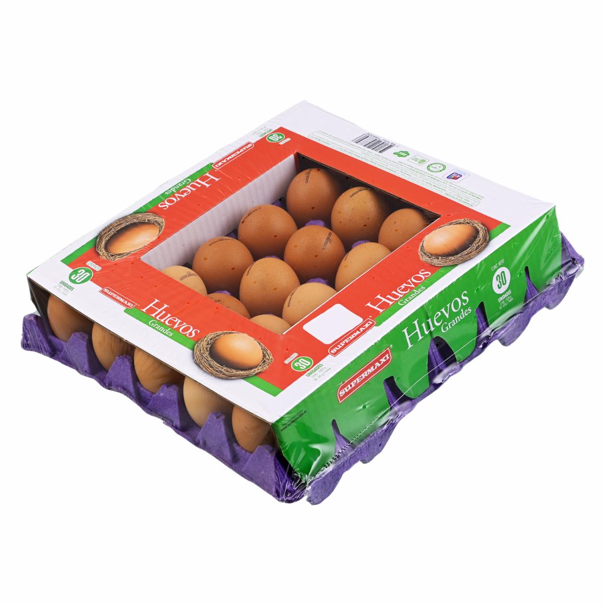 Huevos Grandes SUPERMAXI x 30 Unidades