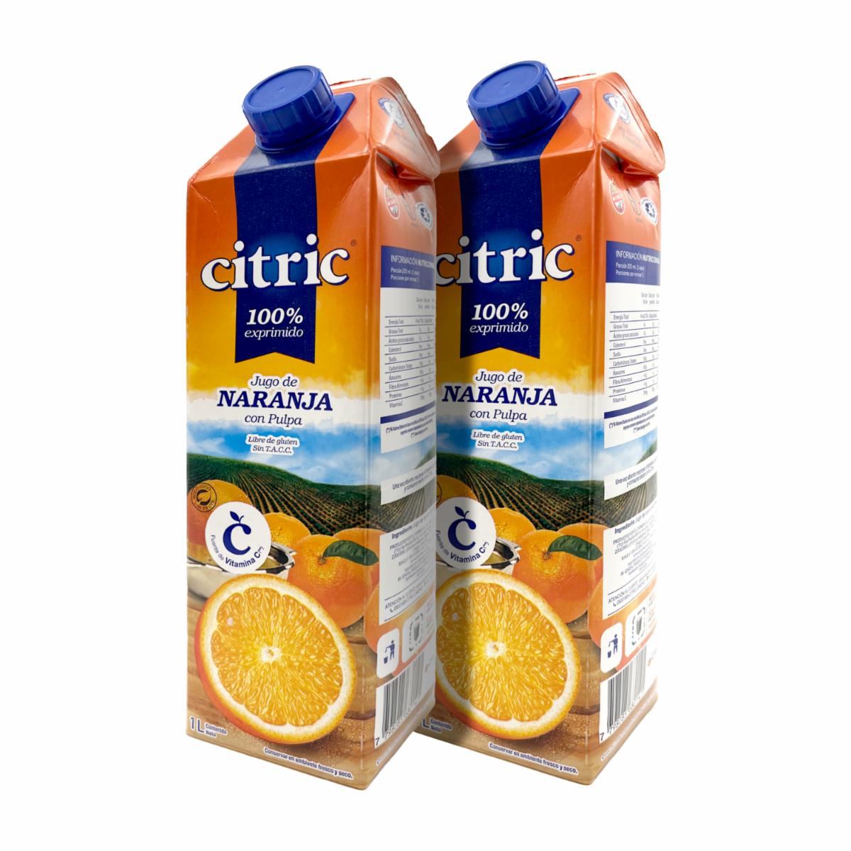 Jugo De Naranja 2Pack CITRIC 2 X 1 000 Ml