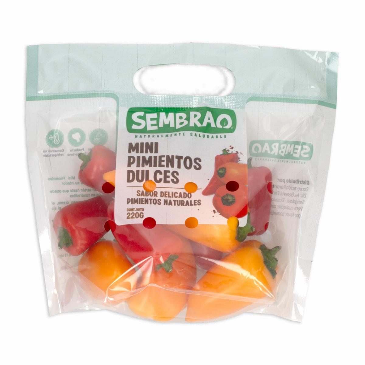 Mini Pimientos Dulces Amarillos Y Rojos SEMBRAO 220 G