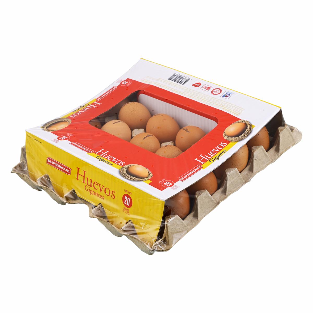 Huevos Gigantes SUPERMAXI x 20 Unidades