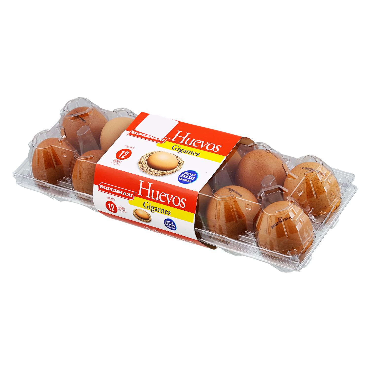 Huevos Gigantes SUPERMAXI x 12 Unidades