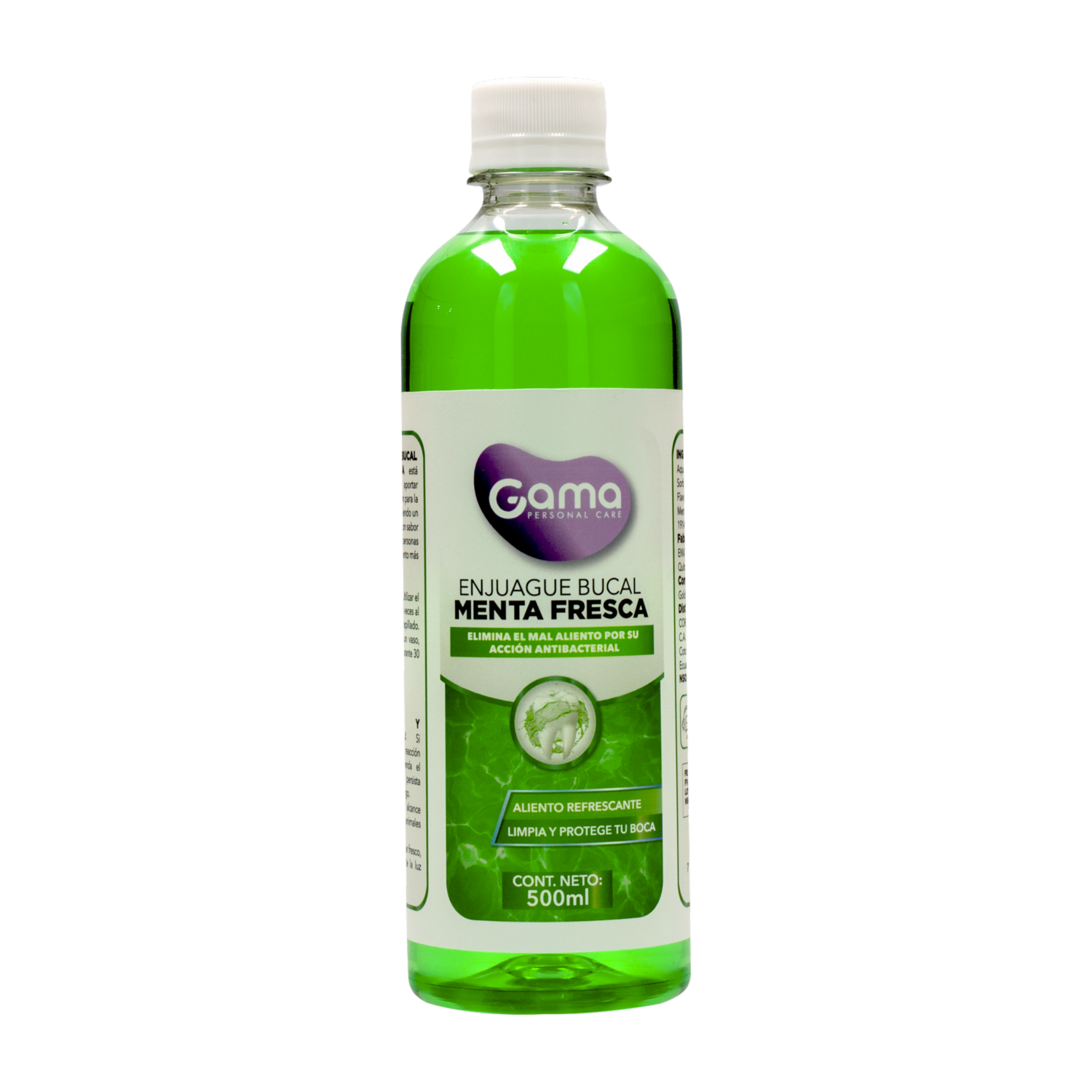 Enjuague  Bucal Sabor Menta Fresca GAMA 500 Ml