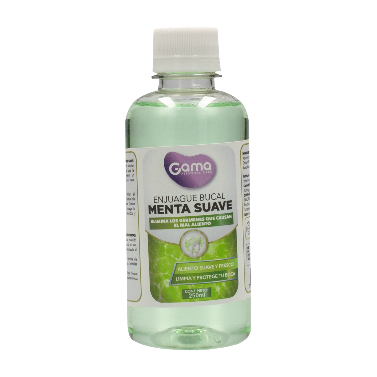 Enjuague  Bucal Sabor Menta Suave GAMA 250 Ml