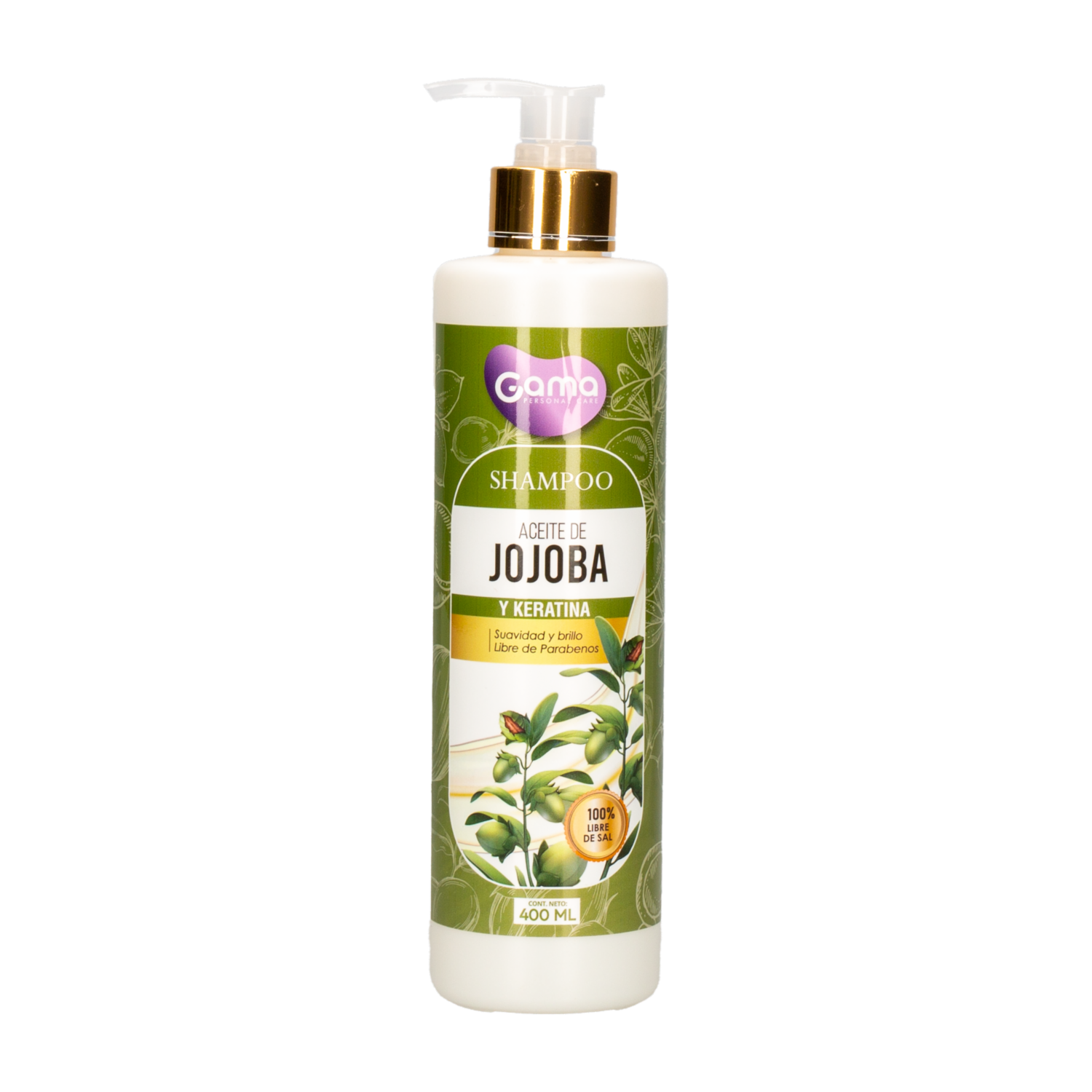 Shampoo De Cabello Con Jojoba Y Keratina GAMA 400 Ml
