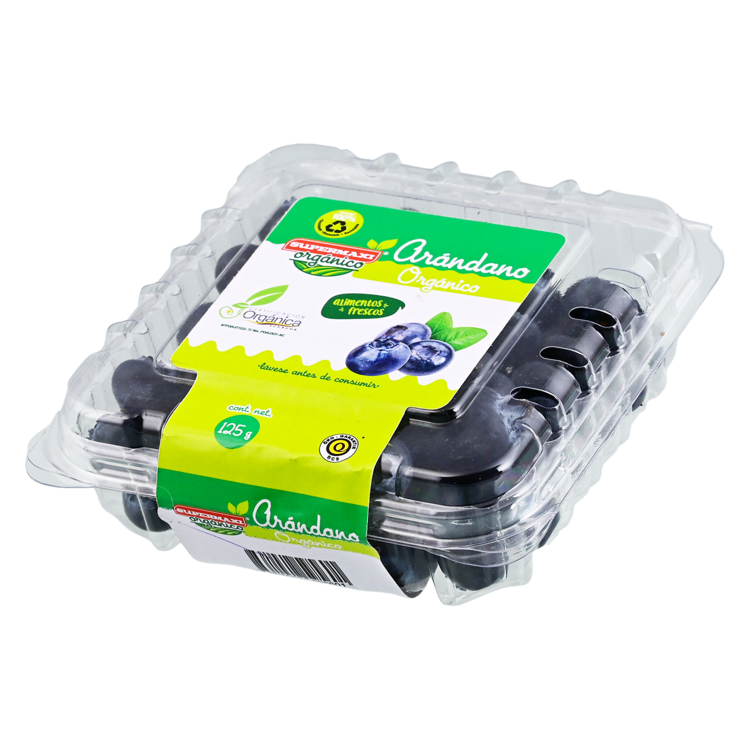 Arándanos Orgánicos SUPERMAXI 125 G