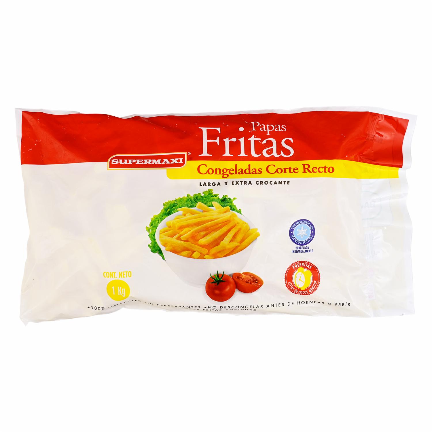 Papas Fritas Corte Recto SUPERMAXI 1000  G