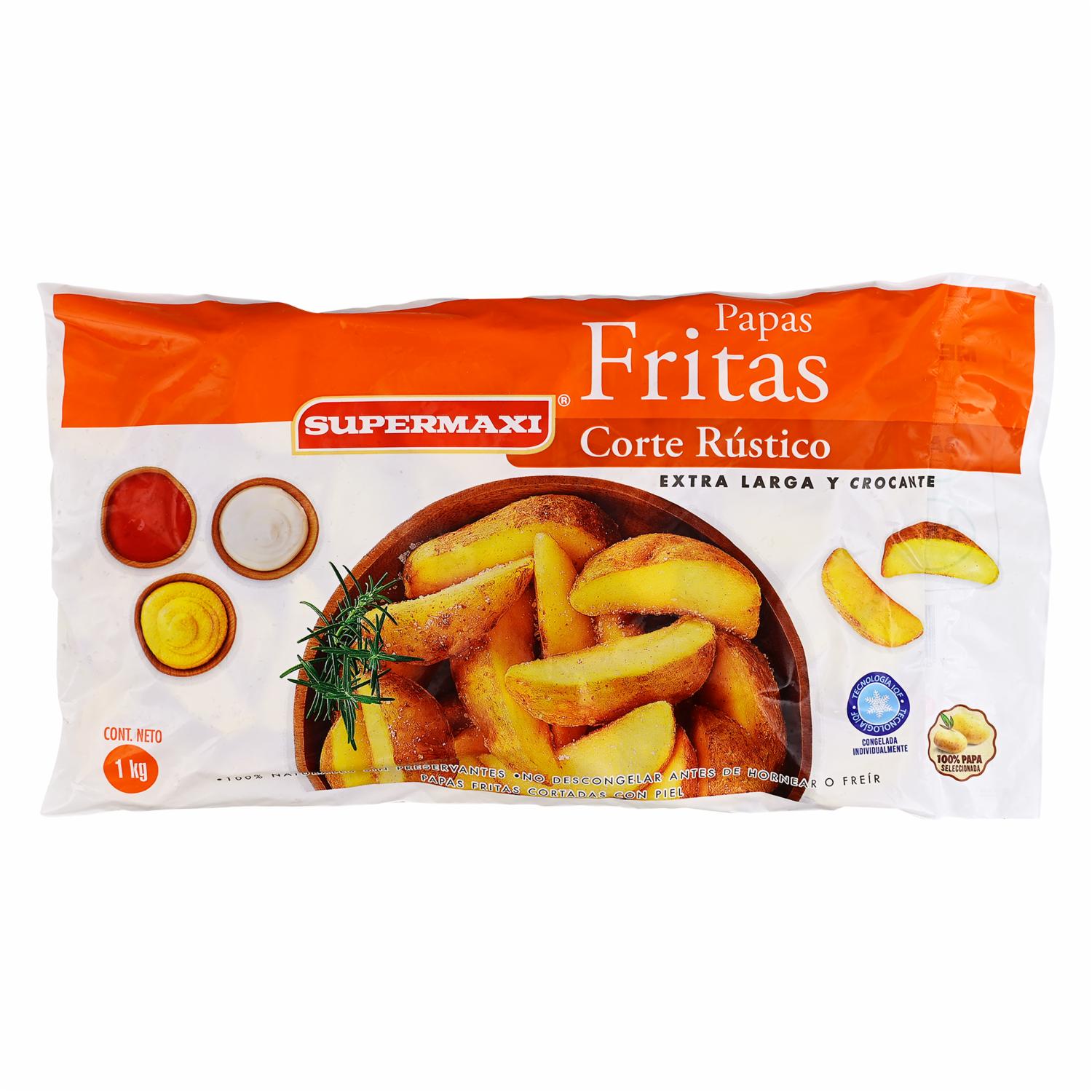 Papas Fritas Rusticas SUPERMAXI 1000  G