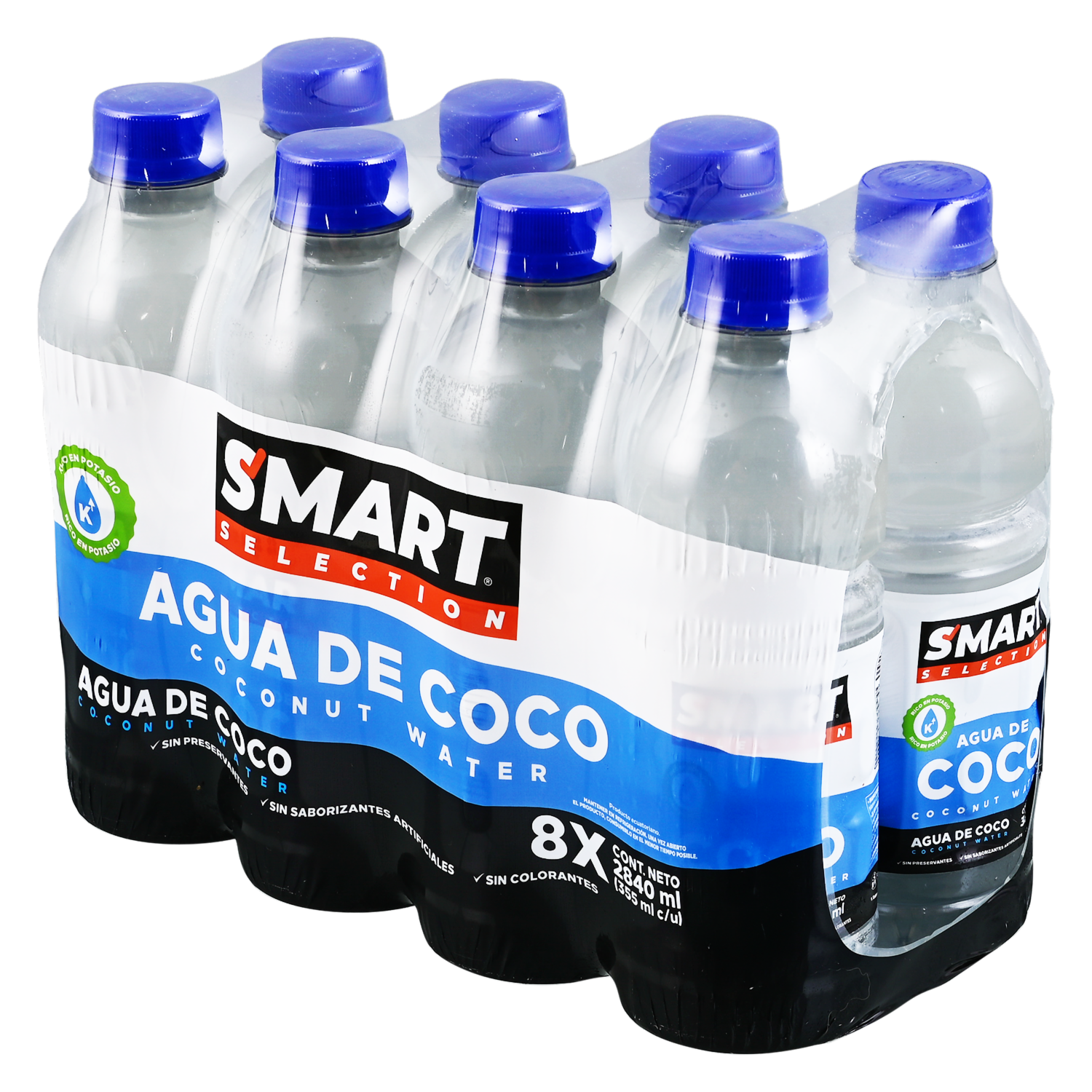 Agua De Coco Sin Saborizantes Artificiales SMART SELECTION 8×355 Ml