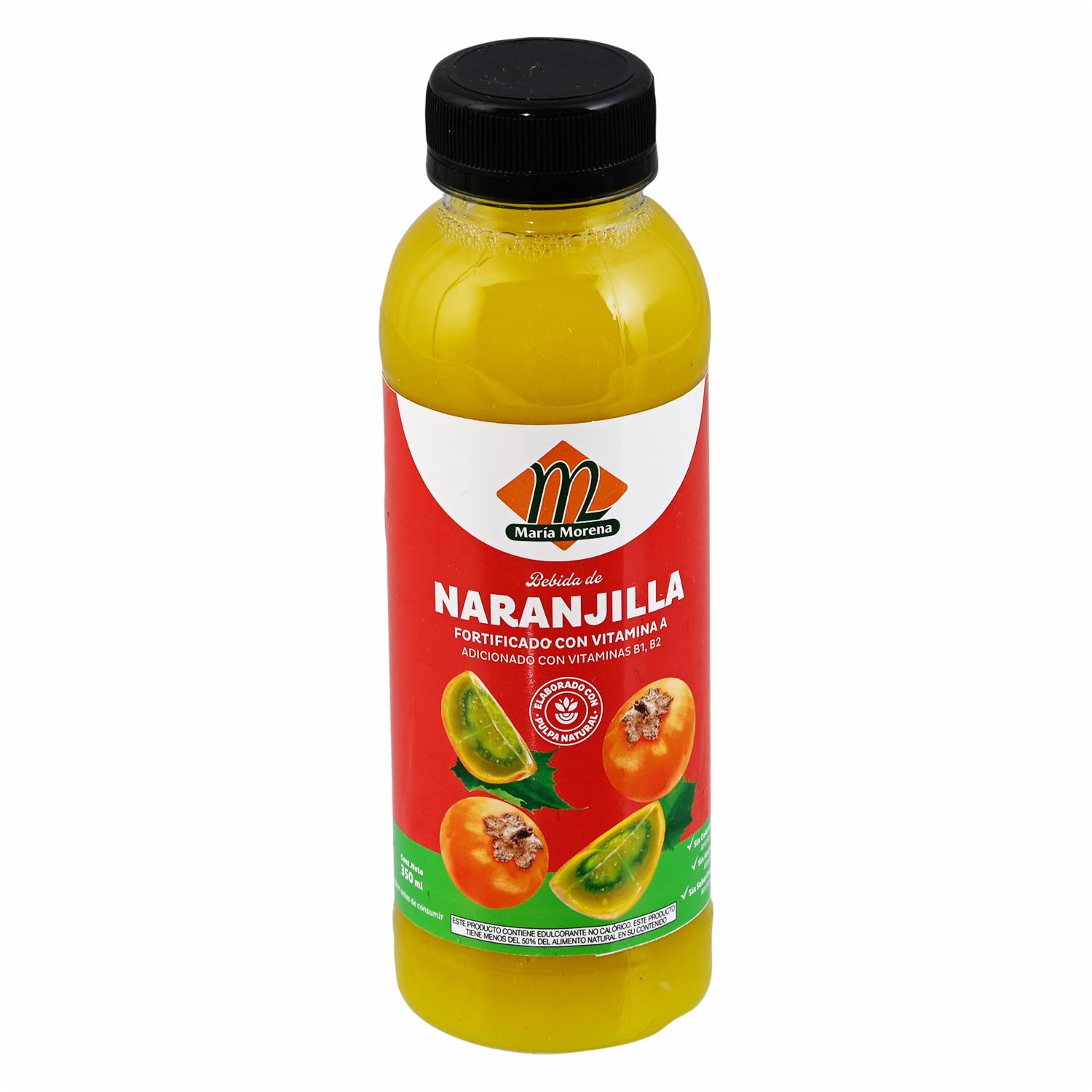 Bebida de Naranjilla Fortificada Con Vitaminas MARÍA MORENA 350 Ml