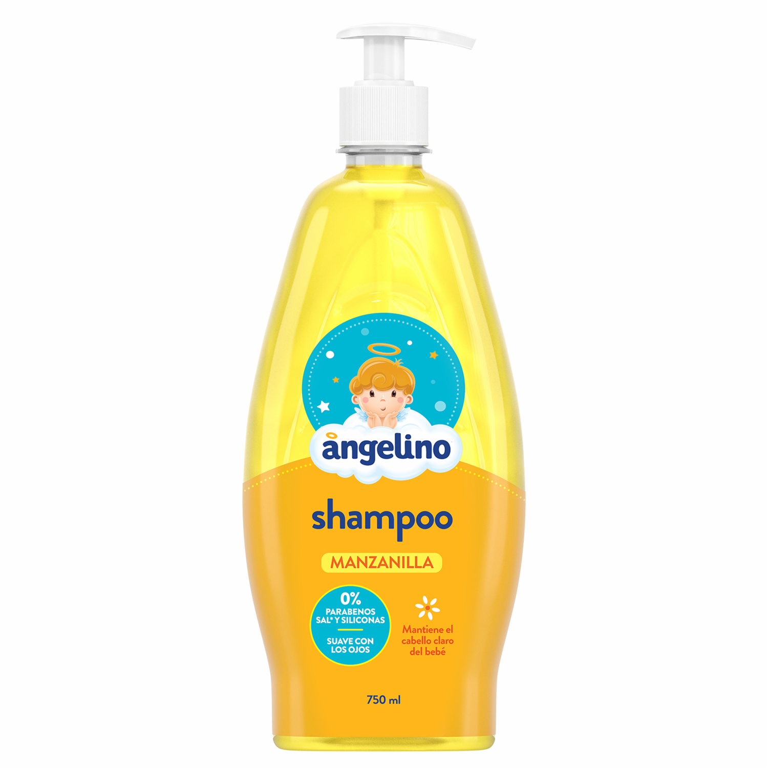 Shampoo De Cabello Infantil De Manzanilla ANGELINO 750 Ml
