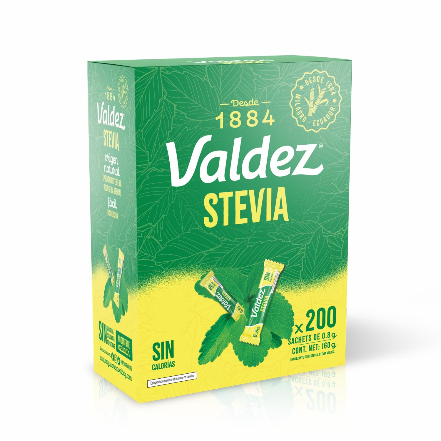 Stevia Natural En Stick VALDEZ 200 X 0,8 G
