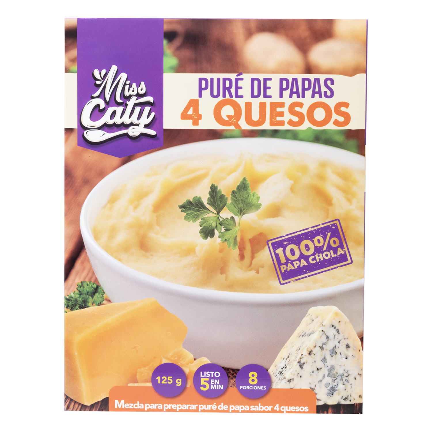 Pure De Papa Y 4 Quesos MISS CATY 125 G